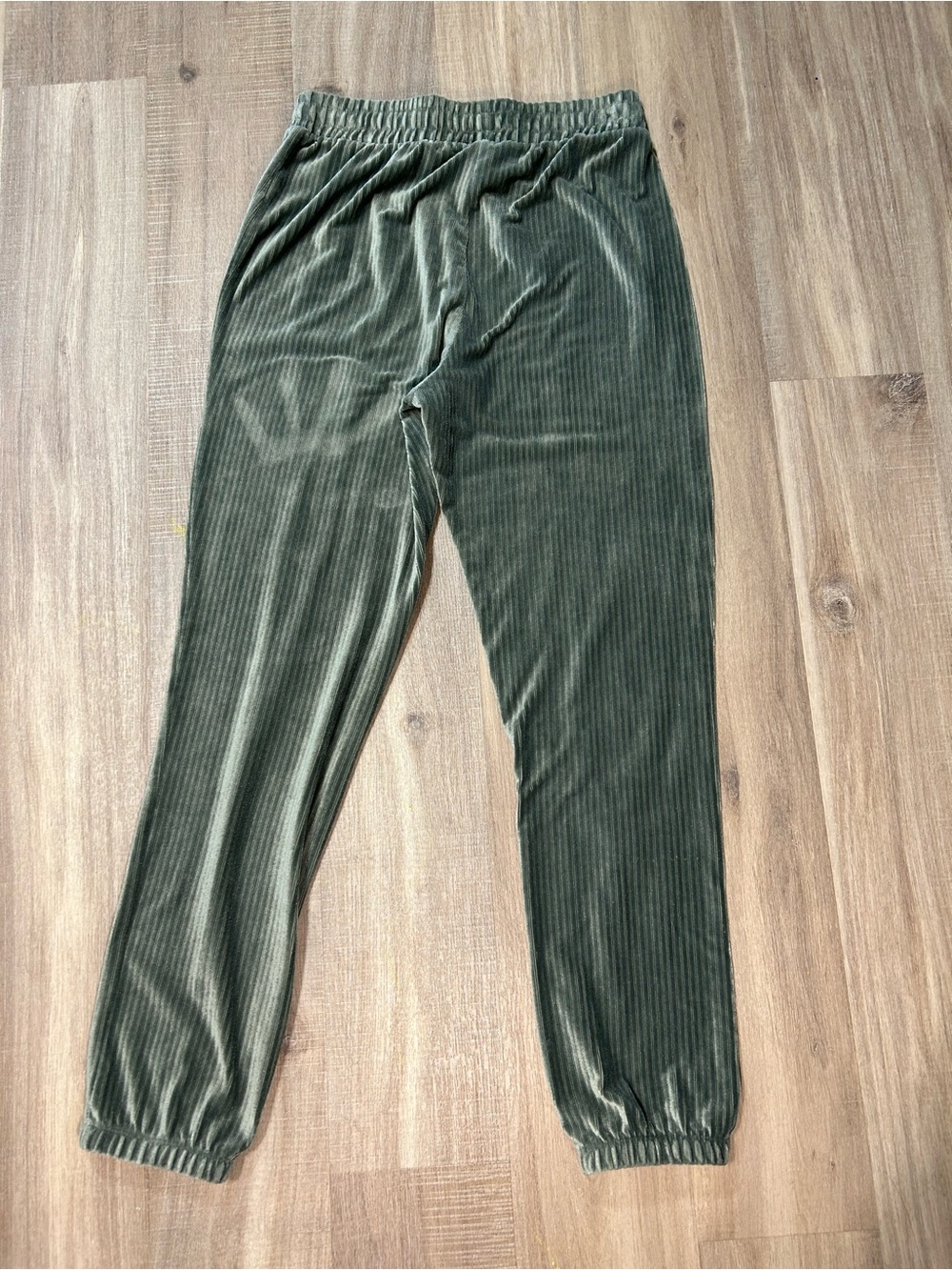 No Boundaries Olive Ribbed Waistband Lounge Pants